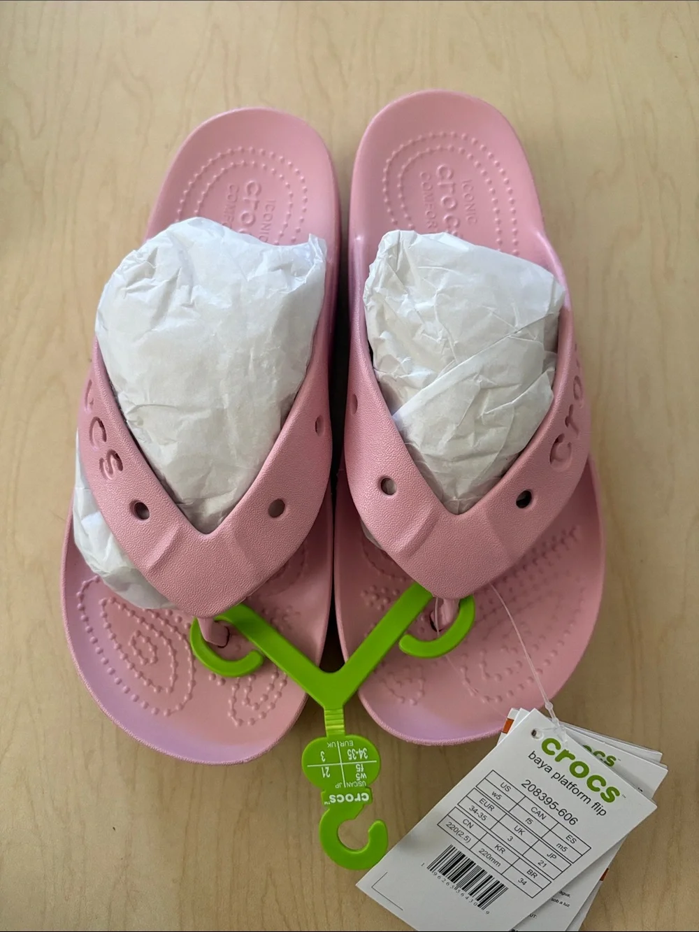 Crocs Baya Platform Flip Flops